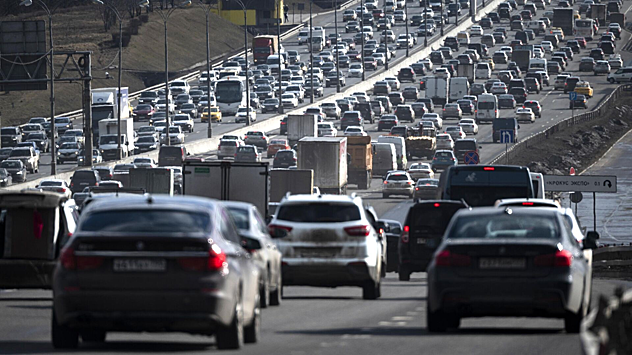 Машина загорелась на МКАД