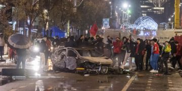 Беспорядки произошли в центре Брюсселя после матча между сборными Бельгии и Марокко