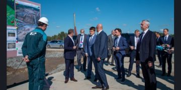 Дмитрий Чернышенко поблагодарил губернатора Новосибирской области за поддержание высоких темпов строительства кампуса НГУ