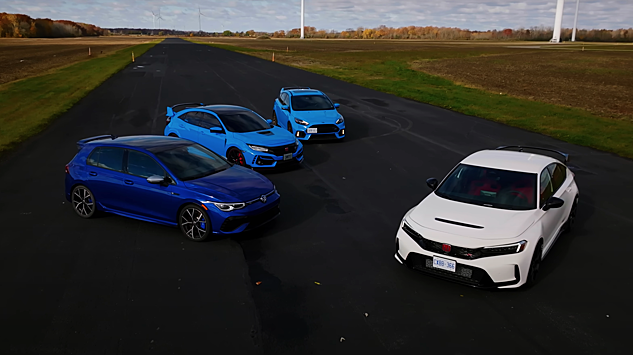 Новую Honda Civic Type R свели с конкурентами в дрэг-рейсинге