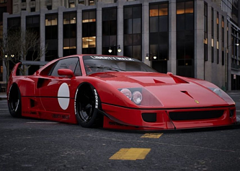 Liberty Walk показала тюнинг классического Ferrari F40