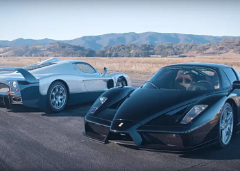 Ferrari Enzo и Maserati MC12 сравнили в гонке по прямой