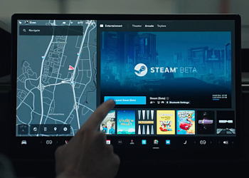 Электрокары Tesla получили доступ к сервису видеоигр Steam