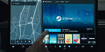 Электрокары Tesla получили доступ к сервису видеоигр Steam
