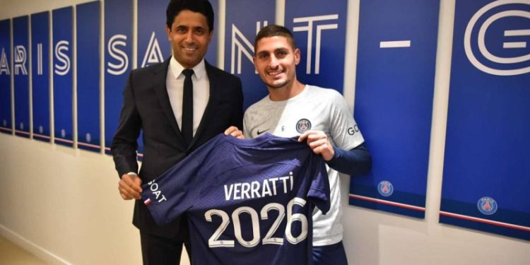 ПСЖ продлил контракт с Верратти до 2026 года