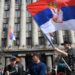 В Белграде остановили работу городского транспорта в день протеста