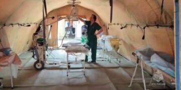 В Мьянме открылся аэромобильный госпиталь МЧС