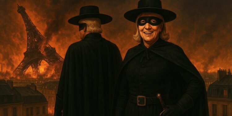 В Париже тысячи людей вышли на митинг в поддержку Ле Пен