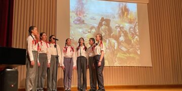 В туркменской школе прошел фестиваль военной песни к 80-летию Победы