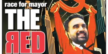 NYP представила обложку с кандидатом в мэры Нью-Йорка с серпом и молотом